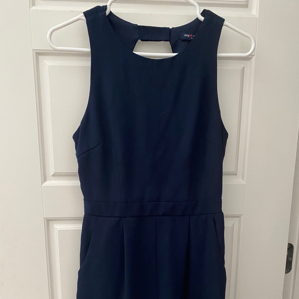 Navy blue romper